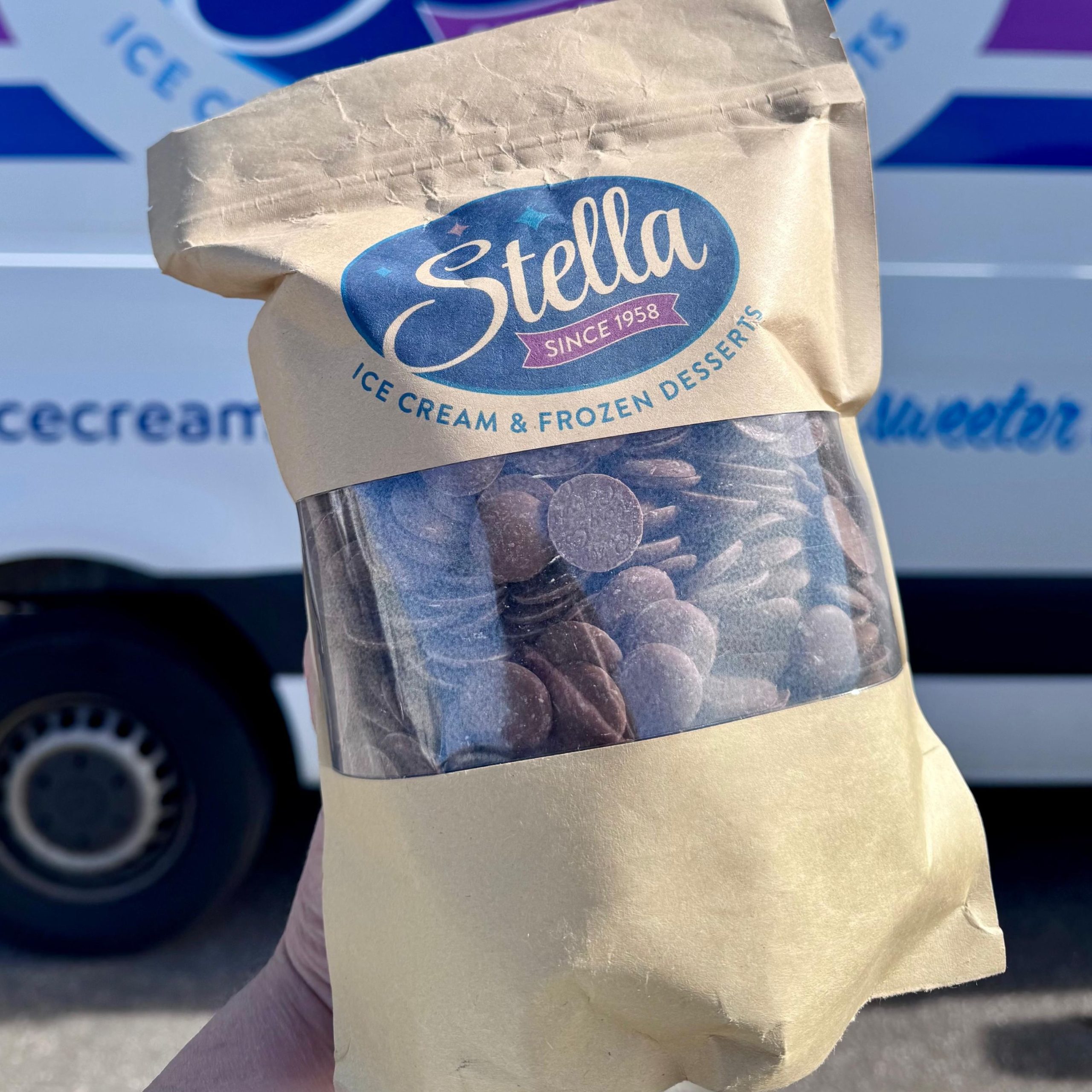 1kg Milk Chocolate Buttons Stella Ice Cream