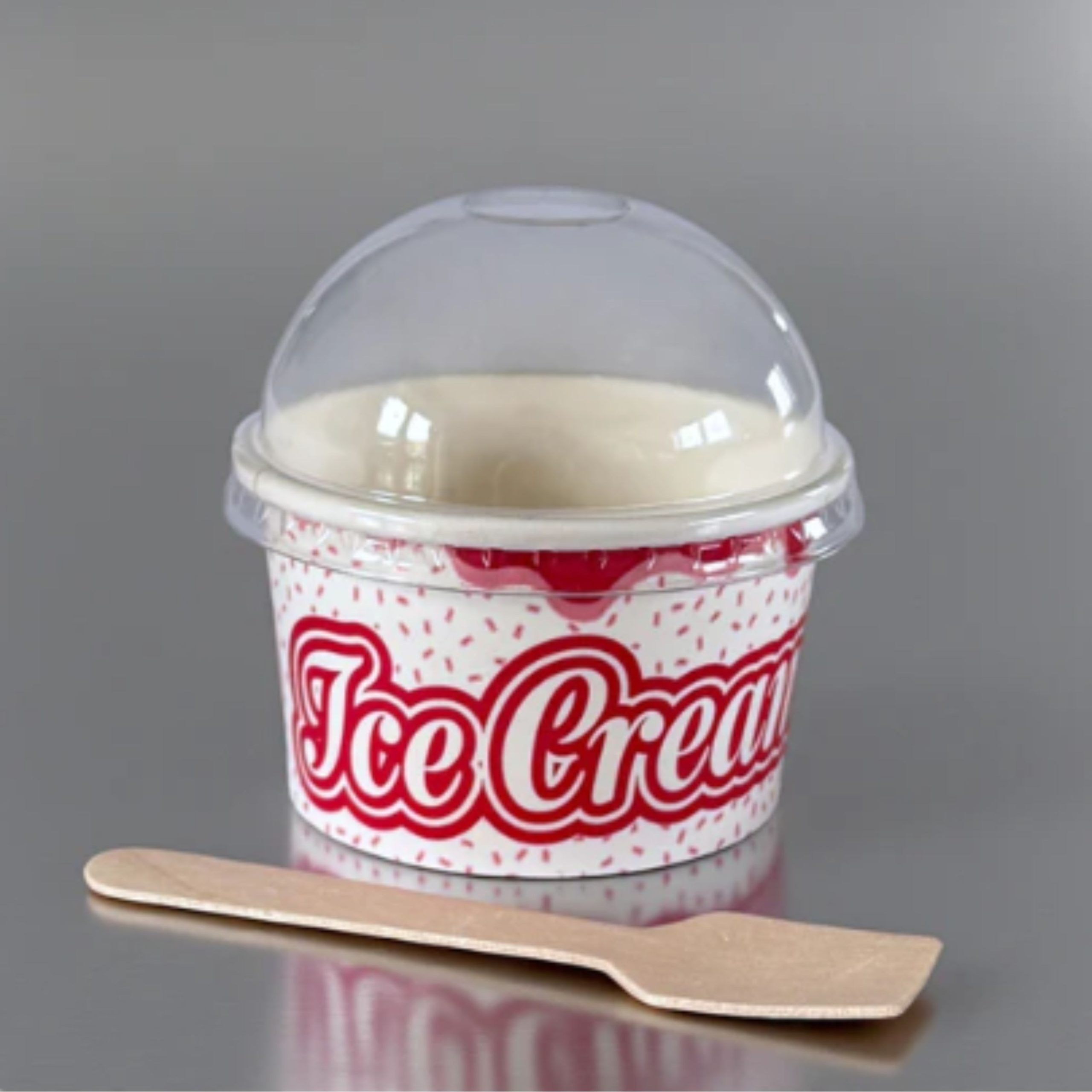 tella Ice Cream Cup with Plastic Dome Lid (2)
